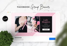 Ladystrategist Facebook Group Banner Pastel Pink Canva Templates instagram canva templates social media templates etsy free canva templates