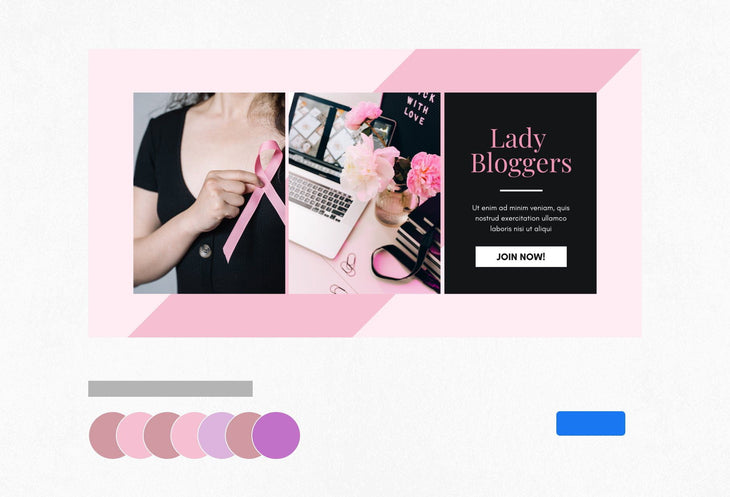 Ladystrategist Facebook Group Banner Pastel Pink Canva Templates instagram canva templates social media templates etsy free canva templates