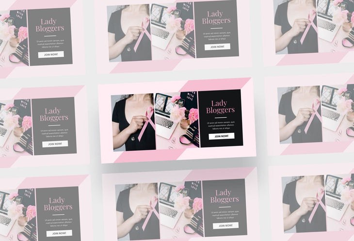 Ladystrategist Facebook Group Banner Pastel Pink Canva Templates instagram canva templates social media templates etsy free canva templates