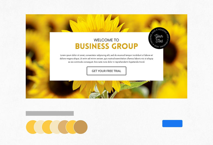 Ladystrategist Facebook Group Banner Sunflower Canva Templates instagram canva templates social media templates etsy free canva templates