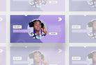 Ladystrategist Facebook Group Banner Very Peri Canva Templates instagram canva templates social media templates etsy free canva templates