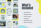 Ladystrategist FITNESS DARK CYAN - 97 Done-for-You Fitness Instagram Posts - Fully Editable Canva Templates instagram canva templates social media templates etsy free canva templates