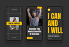 Ladystrategist FITNESS POWER - 97 Done-for-You Fitness Instagram Stories - Fully Editable Canva Templates instagram canva templates social media templates etsy free canva templates