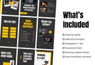 Ladystrategist FITNESS POWER - 97 Done-for-You Fitness Instagram Stories - Fully Editable Canva Templates instagram canva templates social media templates etsy free canva templates