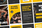 Ladystrategist FITNESS POWER - 97 Done-for-You Fitness Instagram Stories - Fully Editable Canva Templates instagram canva templates social media templates etsy free canva templates