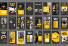 Ladystrategist FITNESS POWER - 97 Done-for-You Fitness Instagram Stories - Fully Editable Canva Templates instagram canva templates social media templates etsy free canva templates