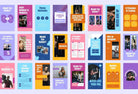 Ladystrategist FITNESS TREND Stories - 97 Done-for-You Fitness Instagram Templates - Fully Editable Canva Templates instagram canva templates social media templates etsy free canva templates