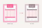 Ladystrategist Flamingo Pink Invoice Canva Template Printable and Editable instagram canva templates social media templates etsy free canva templates