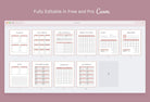Ladystrategist Form and Data Plan Printable and Editable Canva Planner Template instagram canva templates social media templates etsy free canva templates