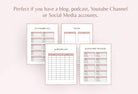 Ladystrategist Form and Data Plan Printable + Editable Canva Planner Template instagram canva templates social media templates etsy free canva templates