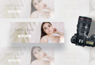 Ladystrategist Fresh Light Photography Facebook Cover for Photographers Editable Canva Template instagram canva templates social media templates etsy free canva templates