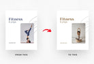 Ladystrategist Gianna Fitness 6-Page Carousel Canva Template instagram canva templates social media templates etsy free canva templates