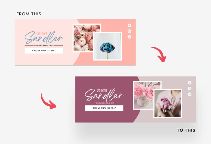 Ladystrategist Gigi Facebook Cover Canva Template instagram canva templates social media templates etsy free canva templates