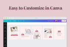Ladystrategist Girly Carousel Instagram Engagement Booster Canva Template instagram canva templates social media templates etsy free canva templates