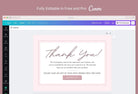 Ladystrategist Giselle Printable Thank You Card Packaging Insert Note Canva Template instagram canva templates social media templates etsy free canva templates