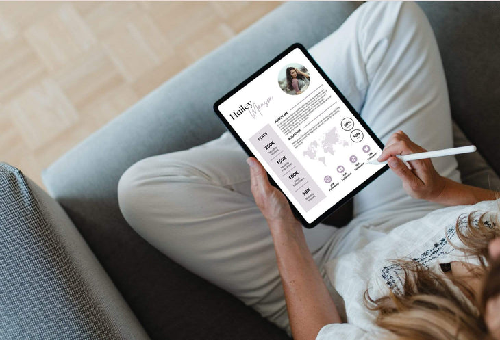 Ladystrategist Hailey Manson Media Kit Canva Template for Influencers instagram canva templates social media templates etsy free canva templates