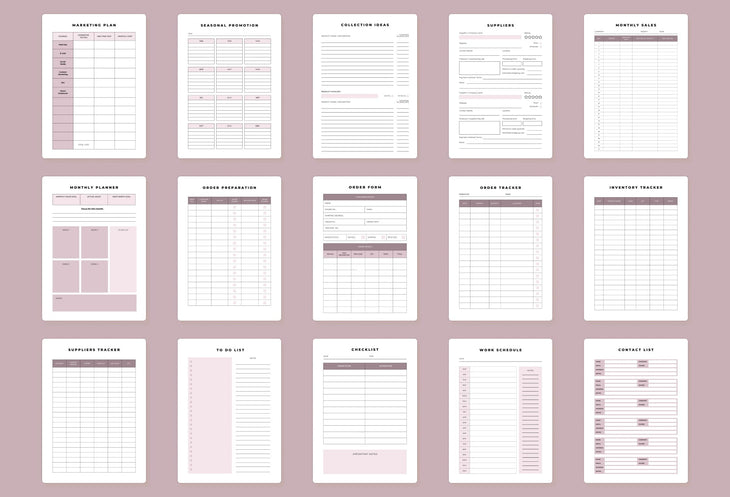 Ladystrategist Handmade Business Planner Canva Template instagram canva templates social media templates etsy free canva templates