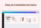 Ladystrategist Happy Carousel Instagram Engagement Booster Canva Template instagram canva templates social media templates etsy free canva templates