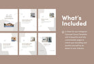 Ladystrategist Hazel Real Estate 6-Page Carousel Canva Template instagram canva templates social media templates etsy free canva templates