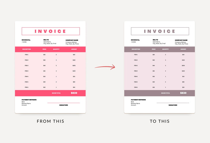 Ladystrategist Invoice Canva Template Bundle instagram canva templates social media templates etsy free canva templates