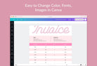 Ladystrategist Invoice Canva Template Bundle instagram canva templates social media templates etsy free canva templates
