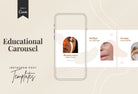 Ladystrategist Isla Educational 6-Page Carousel Canva Template instagram canva templates social media templates etsy free canva templates