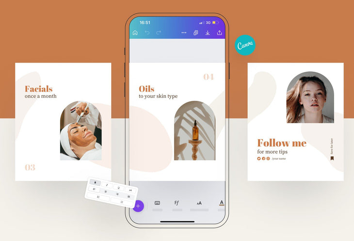Ladystrategist Isla Educational 6-Page Carousel Canva Template instagram canva templates social media templates etsy free canva templates