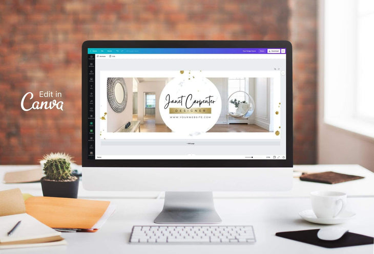 Ladystrategist Janet Facebook Cover Canva Template instagram canva templates social media templates etsy free canva templates