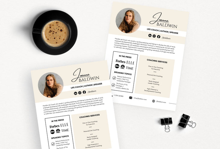Ladystrategist Joanna Speaker Sheet Canva Template instagram canva templates social media templates etsy free canva templates