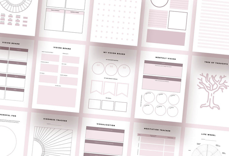Ladystrategist Journaling and Vision Book Canva Template Printable and Editable instagram canva templates social media templates etsy free canva templates