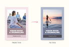 Ladystrategist Journaling and Vision Book Canva Template Printable and Editable instagram canva templates social media templates etsy free canva templates