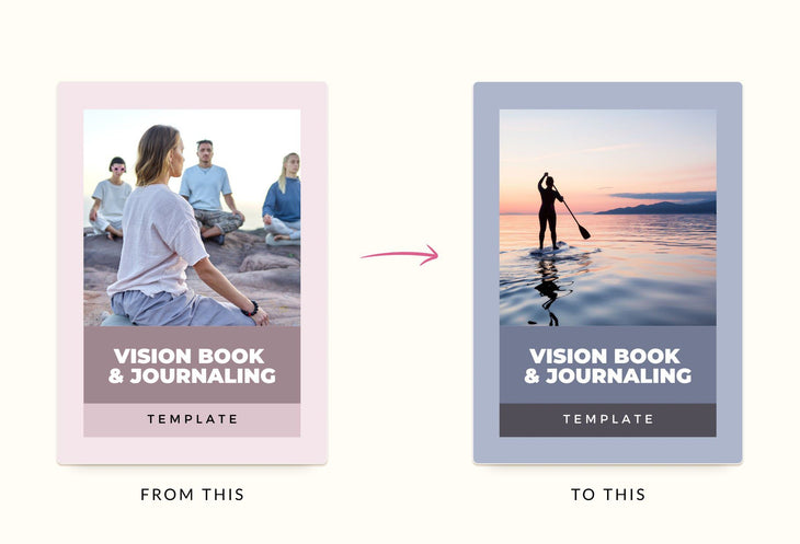Ladystrategist Journaling and Vision Book Canva Template Printable and Editable instagram canva templates social media templates etsy free canva templates