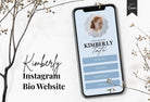 Ladystrategist Kimberly Instagram Link in Bio Canva Landing Page Website instagram canva templates social media templates etsy free canva templates