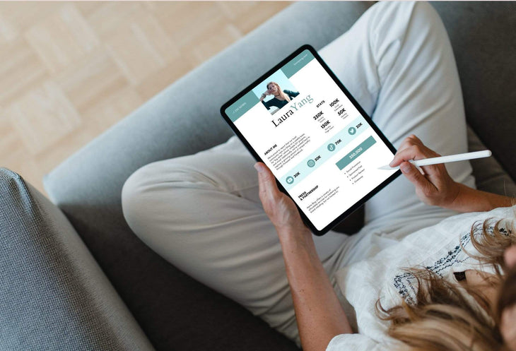 Ladystrategist Laura Yang Media Kit Canva Template for Influencers instagram canva templates social media templates etsy free canva templates