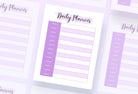 Ladystrategist Lenurple Daily Planner Printable and Editable Canva Template instagram canva templates social media templates etsy free canva templates