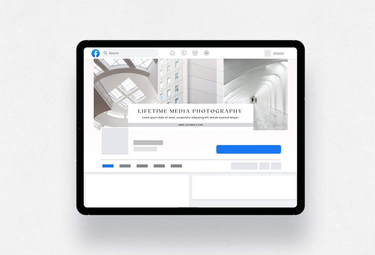 Ladystrategist Lifetime Facebook Cover for Photographers - Editable Canva Template instagram canva templates social media templates etsy free canva templates