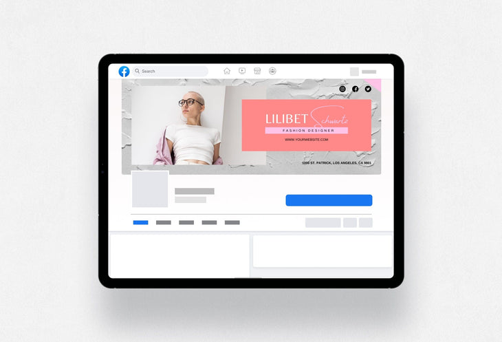 Ladystrategist Lilibet Facebook Cover Canva Template instagram canva templates social media templates etsy free canva templates