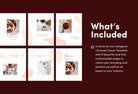 Ladystrategist Madison Food and Nutrition 6-Page Carousel Canva Template instagram canva templates social media templates etsy free canva templates