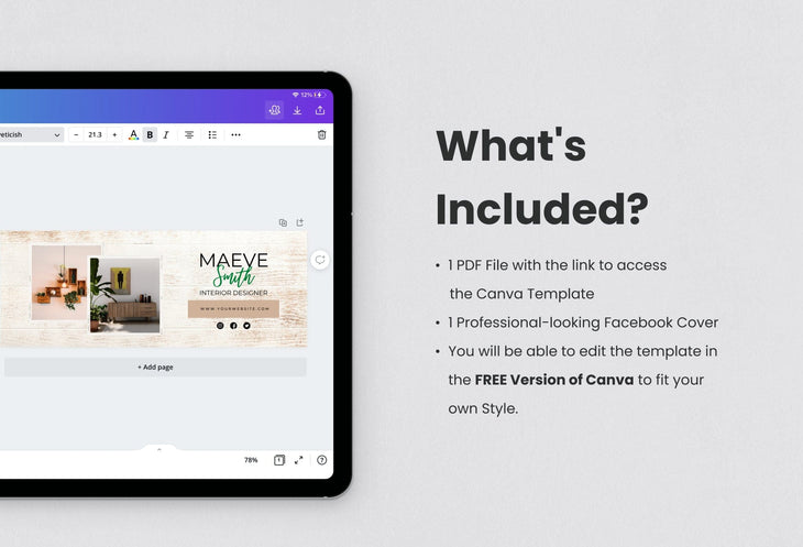 Ladystrategist Maeve Facebook Cover Canva Template instagram canva templates social media templates etsy free canva templates