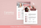 Ladystrategist Malena Media Kit Canva Template for Influencers instagram canva templates social media templates etsy free canva templates