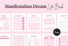 Ladystrategist Manifestation Dream Life Book Canva Template Printable and Editable instagram canva templates social media templates etsy free canva templates