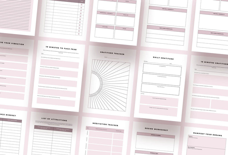 Ladystrategist Manifestation Planner Canva Template Printable and Editable instagram canva templates social media templates etsy free canva templates