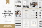 Ladystrategist Marble Gold Service Providers Bundle instagram canva templates social media templates etsy free canva templates