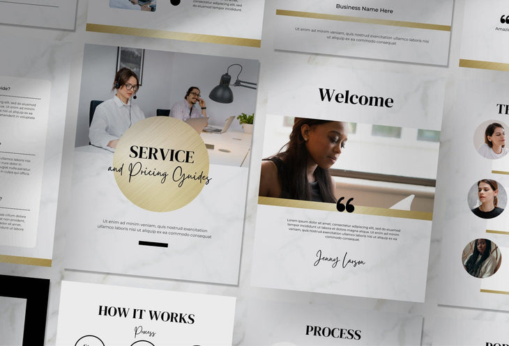Ladystrategist Marble Gold Service Providers Bundle instagram canva templates social media templates etsy free canva templates
