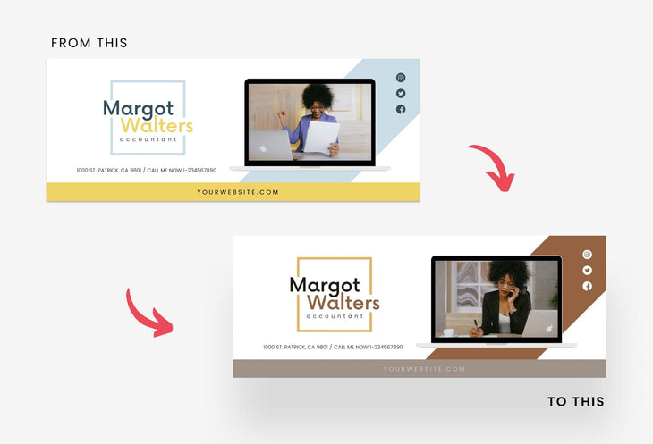 Ladystrategist Margot Facebook Cover Canva Template instagram canva templates social media templates etsy free canva templates