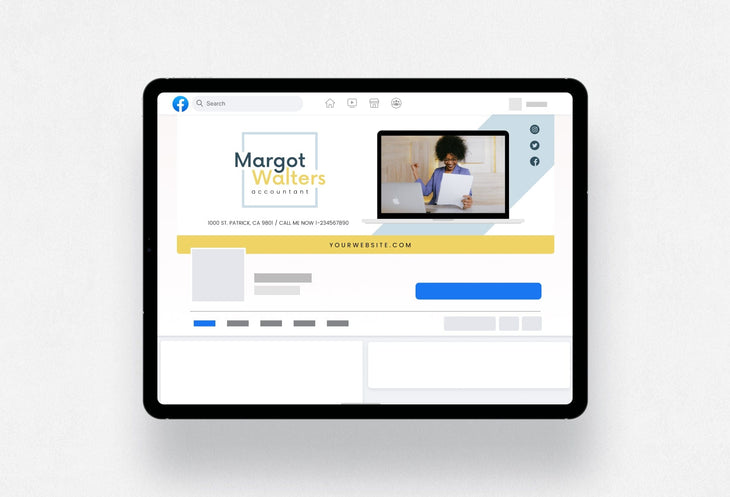 Ladystrategist Margot Facebook Cover Canva Template instagram canva templates social media templates etsy free canva templates