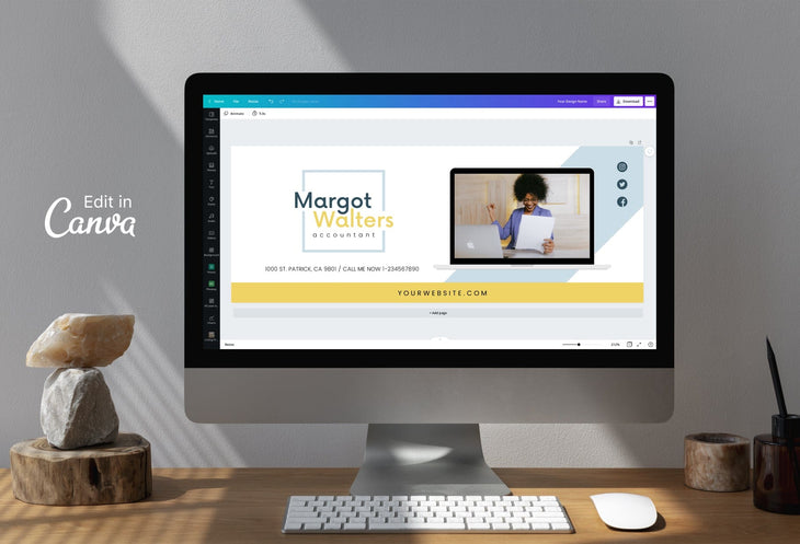 Ladystrategist Margot Facebook Cover Canva Template instagram canva templates social media templates etsy free canva templates
