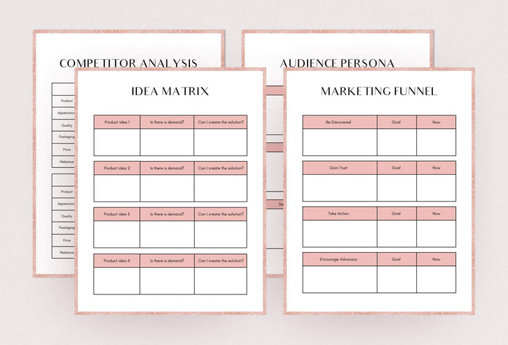 Ladystrategist Marketing Strategy Printable and Editable Canva Planner Template instagram canva templates social media templates etsy free canva templates
