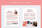 Ladystrategist Martha Clinton Media Kit Canva Template for Influencers instagram canva templates social media templates etsy free canva templates