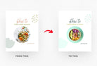 Ladystrategist Mila Food and Nutrition 6-Page Carousel Canva Template instagram canva templates social media templates etsy free canva templates